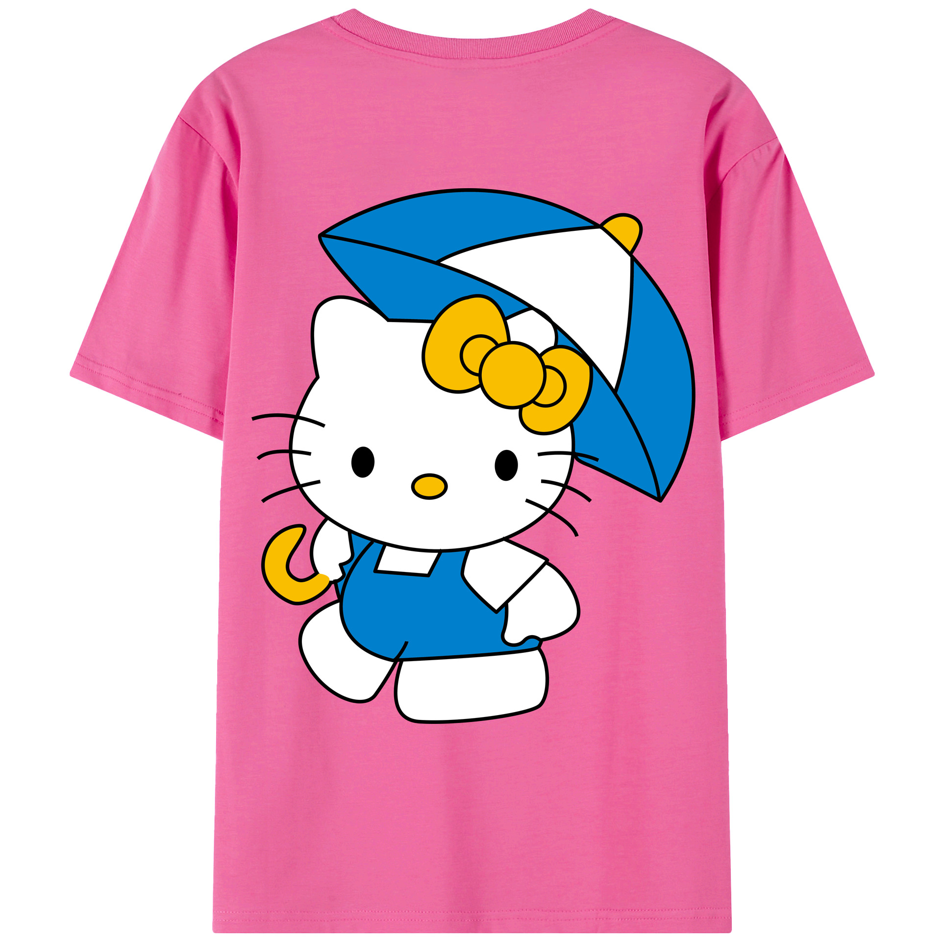 （画像用） Hello Kitty ハローキティ レディース半袖Tシャツ(バックプリント)